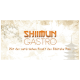 SHIIMUN GASTRO-Logo mit dem Text "Mit der natürlichen Kraft des Shiitake Pilz" auf einem sanften, naturthemen Hintergrund.