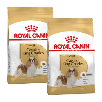 Cavalier King Charles Adult 2x1,5 kg Zwei Säcke Royal Canin Hundefutter für Cavalier King Charles, gekennzeichnet mit "Erwachsen", geeignet für Hunde über 10 Monate alt.