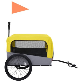 2-in-1 Fahrradanhänger gelb