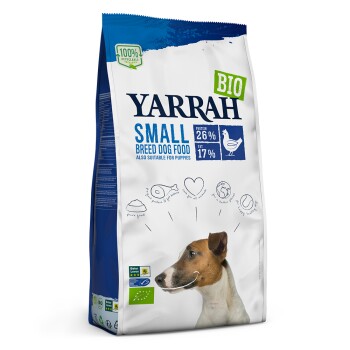 yarrah bio adult & junior nourriture sèche pour petites races de chien 2 kg