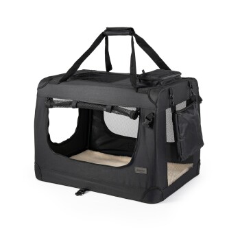 Lionto Hundetransportbox - faltbar - schwarz XL | FRESSNAPF