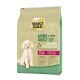Torba z karmą dla psów Select Gold Mini Adult, 5-10 kg, dla wrażliwych psów, z białym pudlem i tekstem podkreślającym składniki: koń i tapioka.