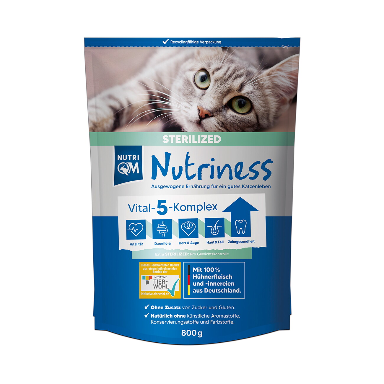 NutriQM Nutriness Sterilized 5 x 800g