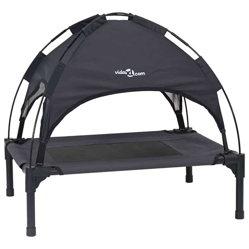 VidaXL Hundebett schwarz 48 cm, 61 cm, 48 cm