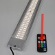 Lumière LED pour aquarium avec télécommande, dotée de réglages de luminosité et de température de couleur ajustables (2700K, 4000K, 6700K).