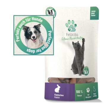 Fellicita Kaninchen Fleischstreifen 8x 50g Fellonis Katzensnacks