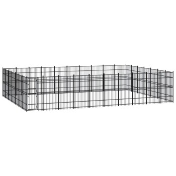 Hundezwinger Box Stahl 9,6 m, 6,72 m, 2 m