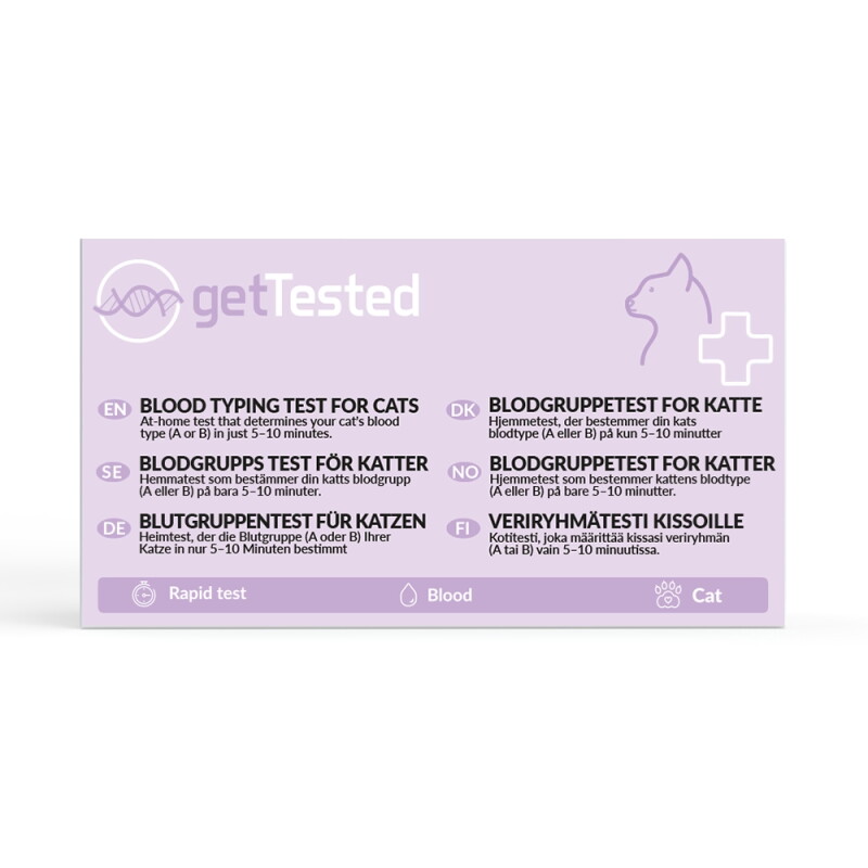 GetTested Blutgruppen-Test für Katzen