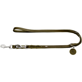 Verstellbare Führleine Solid Education oliv 1,8 cm, 2 m