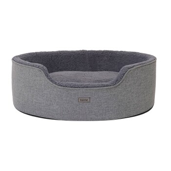 Hundebett mit Wendekissen grau M