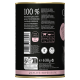 400g Dose Premium Katzenfutter mit dem Etikett '100% Premium Qualität', mit Nährwertangaben: 134 kcal pro 100g, ohne künstliche Zusatzstoffe hergestellt.