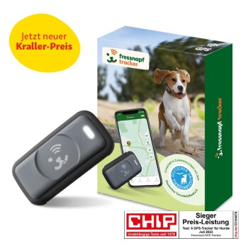 GPS-Tracker für Hunde schwarz/ grau
