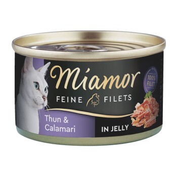 Feine Filets in Jelly heller Thunfisch & Calamari 24x100 g