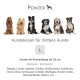 Pointer Hundekissen hellgrau L