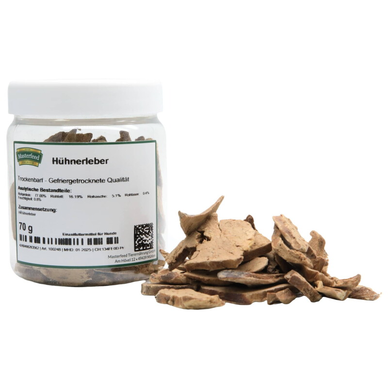 Masterfeed Trockenbarf Hühnerleber 1 kg