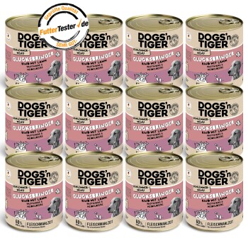 Dogs’n Tiger Glücksbringer Rind & Lamm 12×800 g