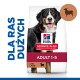 Torba z karmą dla psów Hill's Science Plan dla dużych ras, z uśmiechniętym psem, oznaczona "Adult 1-5" z tekstem "with Lamb".