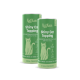Zwei grüne KatKare 'Shiny Cat Topping'-Dosen mit Katzenillustration, 'Vital-Topping'-Label und dem Slogan 'Sprinkle good'.
