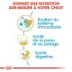 Image promouvant une nutrition sur mesure pour les chiots, mettant en avant les avantages : soutien immunitaire, santé de la peau et du pelage, et santé digestive.