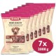 Sieben Taschen DIBO Menü-Sensitiv Hundefutter, getreidefrei, mit Fleisch, Kartoffeln, Gemüse und Obst, jeweils 2000 g schwer.