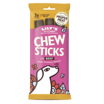 LILY’S KITCHEN Snacks chien Adult Chew Sticks Bœuf 10x120 g