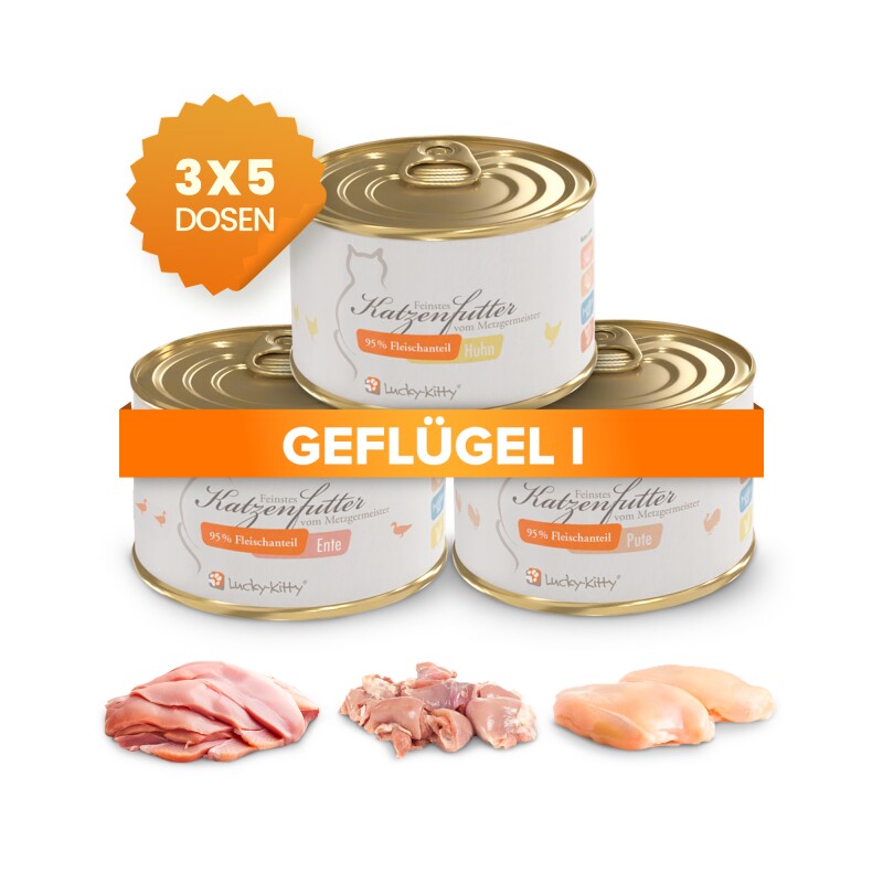 Lucky-Kitty Katzenfutter Sparpaket C