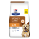 Hill's Prescription Diet Kidney Care k/d Hundefutterbeutel in Braun und Weiß, mit den Etiketten "Vom Tierarzt empfohlen" und "100% Zufriedenheitsgarantie."