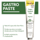 Tube GimCat Gastro Intestinal Paste (Digestive-Support Formula) 50 g neben grünem Banner 'GASTRO PASTE' und deutschem Text