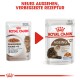 Zwei Beutel Royal Canin Katzenfutter: einer mit der Aufschrift "AGEING +12" mit einer Katzenillustration, der andere "AGEING 12+" mit Nährstoffdetails.