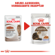 Zwei Beutel Royal Canin Katzenfutter: einer mit der Aufschrift "AGEING +12" mit einer Katzenillustration, der andere "AGEING 12+" mit Nährstoffdetails.