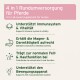 Eine klare Glasschüssel gefüllt mit fein gemahlenem Kräutermix, die einen Hügel aus trockenem, grünlich-braunem Pulver zeigt.