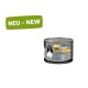 Can of Select Gold Adult Pure dog food with chicken, grain-free, 70% chicken, and "Neu - New" label.