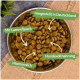 Schüssel mit Hundefutter, beschriftet: "Hergestellt in Deutschland," "Mit Lamm," "Reich an Vitaminen," und "Vollwertiges Hundefutter."