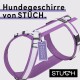 Geschirr Hund gepolstert lila XS