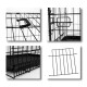 Hundetransportkäfig Tiertransportbox Hundebox Größe (S) 45x31x36 cm S