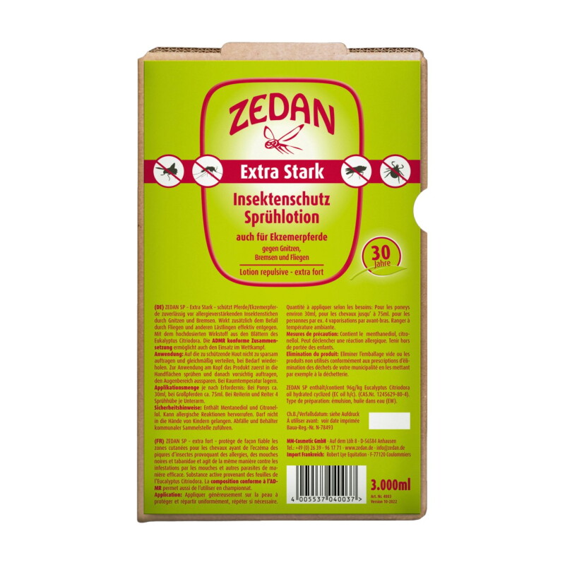 Zedan Insektenschutz-Lotion extra stark 3 L