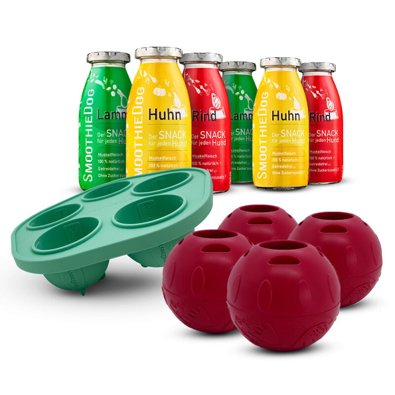 SmoothieDog Klassik 6x 250 ml + Schleckball 4 Stück