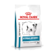 Royal Canin hypoallergenes Hundefutter für kleine Hunde, mit einem Bild eines schwarz-weißen Hundes, mit den Texten "VETERINÄR" und "HYPOALLERGEN".