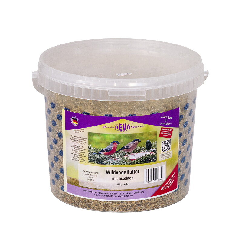 GeVo Wildvogel-Futter mit Inseten 5kg
