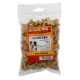 Tüte Miracle Dog Snacks Trainer Huhn Hundeleckerlis, 200g, mit Bild eines glücklichen Hundes und deutschem Text.