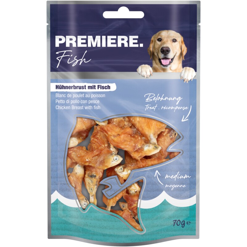 PREMIERE PREMIE Kippenborst met vis 7x70 g