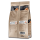Hundefutterverpackung mit einer getreidefreien Formel mit Huhn und Lamm. Nährwertangaben und Zutaten sind auf Englisch und Deutsch aufgeführt.