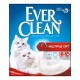 Emballage de litière pour chat super premium Ever Clean, présentant deux chats blancs, étiqueté 'Multiple Cat', 10L, formule à faible poussière.