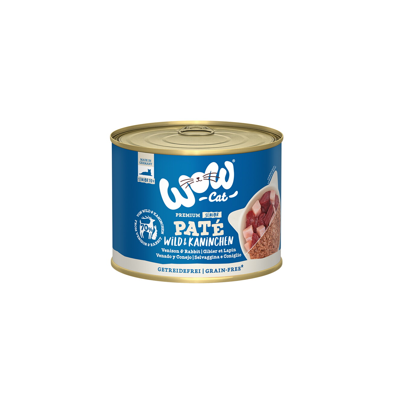 WOW Cat Senior 6x200 g Wild und Kaninchen