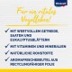 Vitakraft-Anzeige mit "Für ein vitales Vogelleben!" hebt Körner, Samen, Eukalyptus, Vitamine, Mineralien und umweltfreundliche Verpackung hervor.