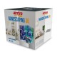 Box mit Amtra Nanoscaping 36 Aquarium, auf einer Seite mit einer bunten Unterwasserszene und auf der anderen Seite mit Produktdetails.