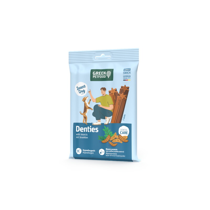 Green Petfood InsectDog Denties mit Insekten 13 x 180 g
