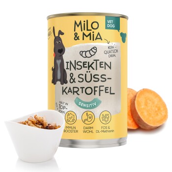 Milo & Mia Insekten & Süßkartoffel 6x400 g