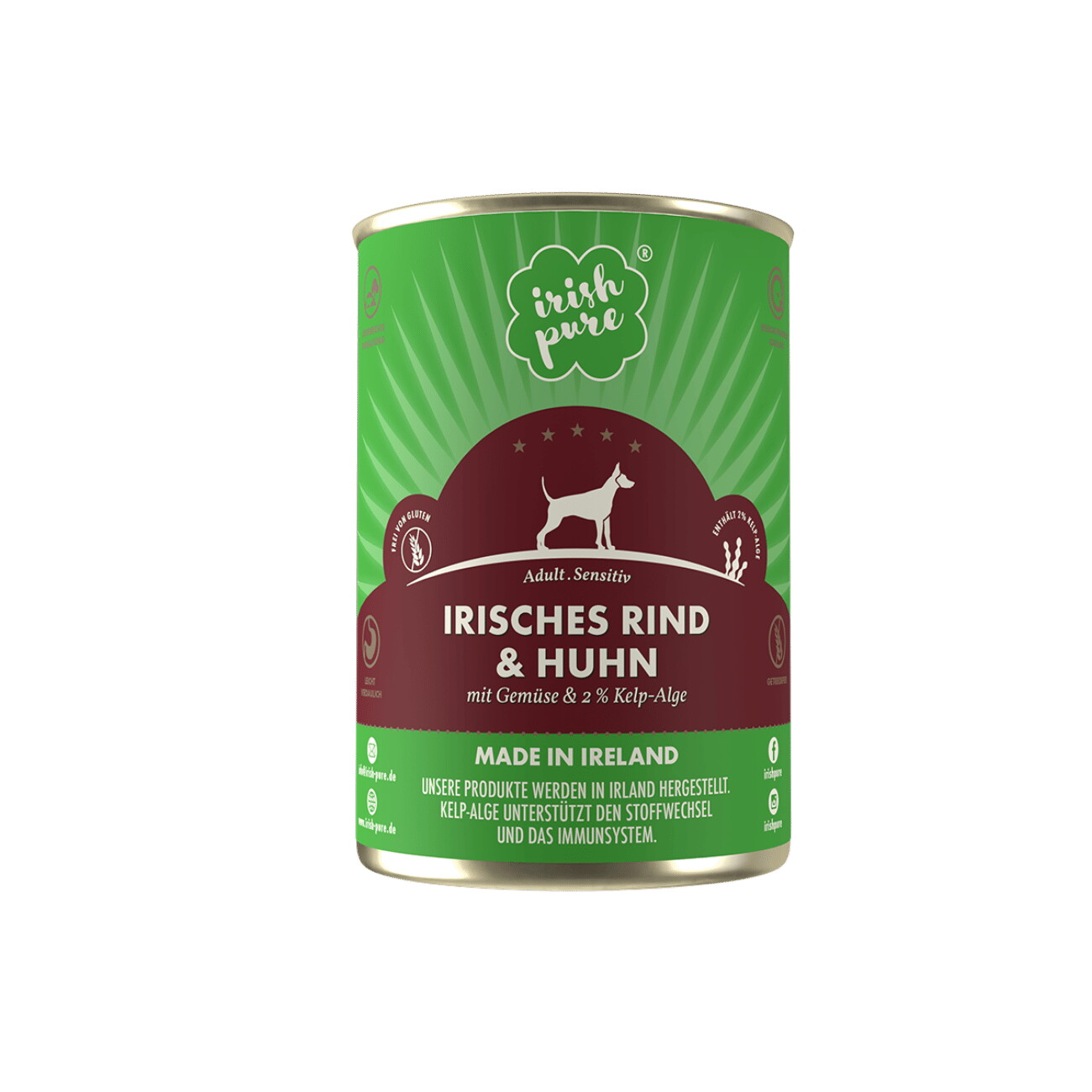 Irish Pure Nassfutter Weiderind & Huhn