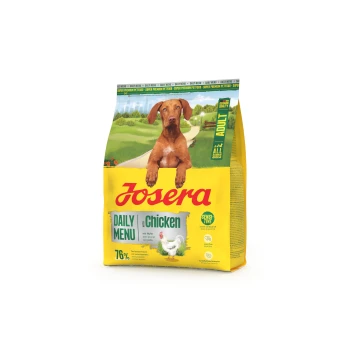 Josera Daily Menu Adult Hundefutter mit Huhn, 76 % tierischem Protein, sensitive Formel, deutsche Qualität, für alle Größen.